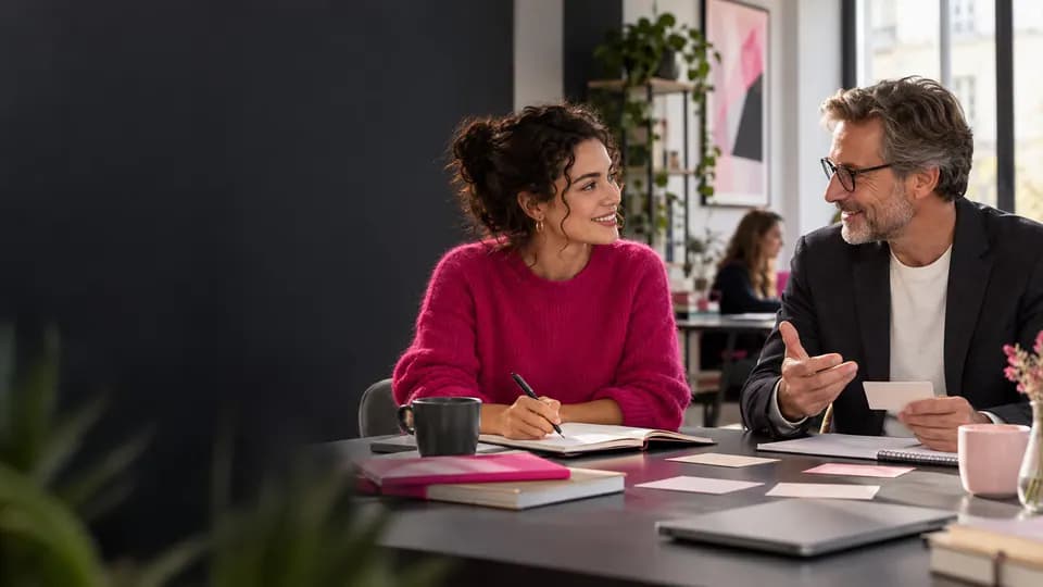 Adultes travaillant l’écoute et la conversation en néerlandais.