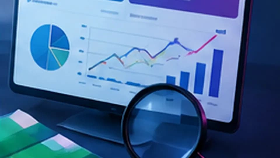 Tableau de bord comparatif avec courbes, histogrammes et loupe d’analyse.