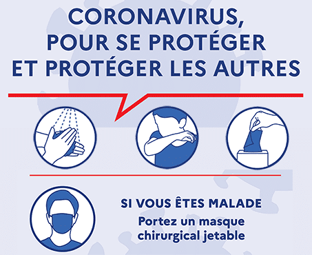 affiche pour se protéger coronavirus