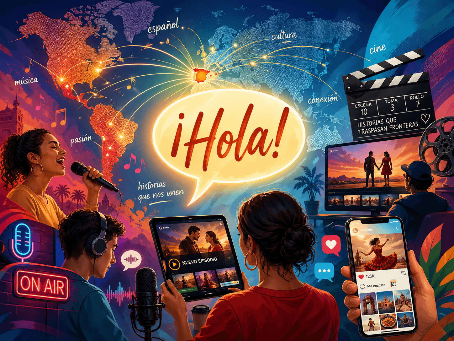 L’influence croissante de l’espagnol dans les médias et la culture populaire