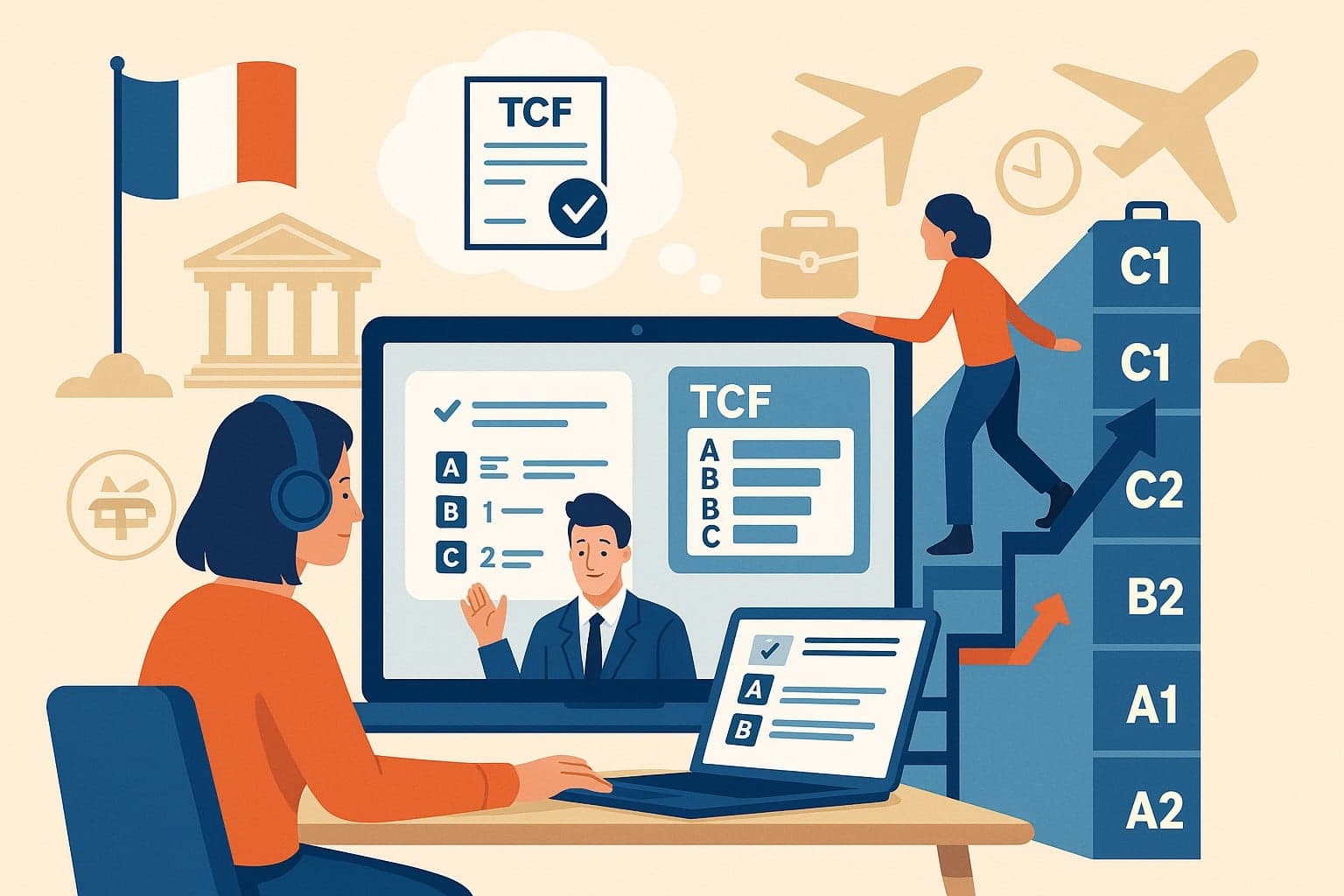 Les niveaux du CECRL et leur correspondance avec le TCF