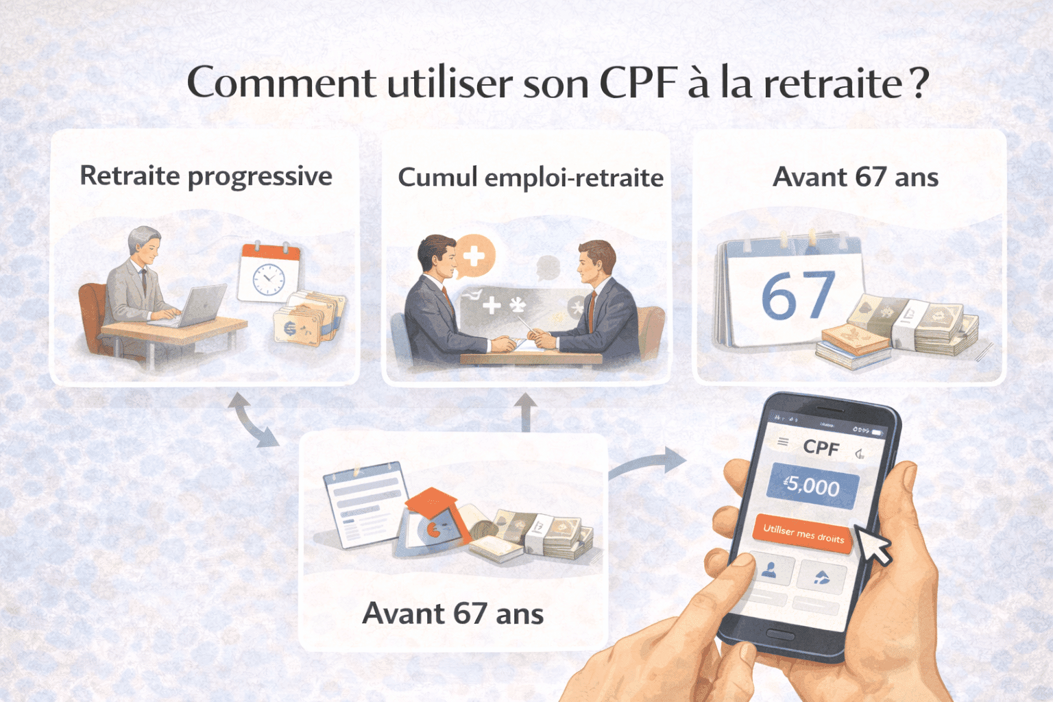CPF et retraite : comment utiliser vos droits à la formation avant et après le départ