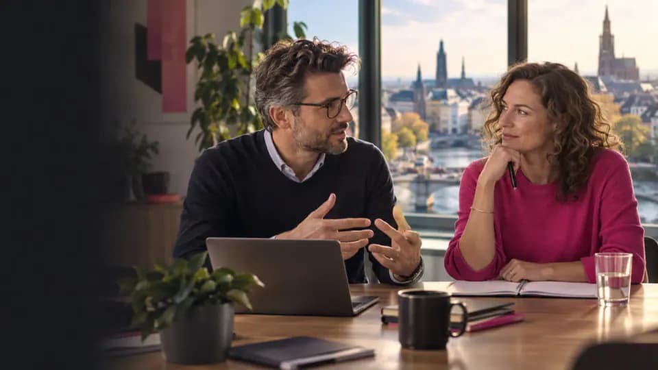 Formation – Formation allemand à Strasbourg et en ligne : choisissez le parcours adapté à vos usages – Présentation Adulte suivant une formation d’allemand adaptée à ses objectifs à Strasbourg ou à distance.