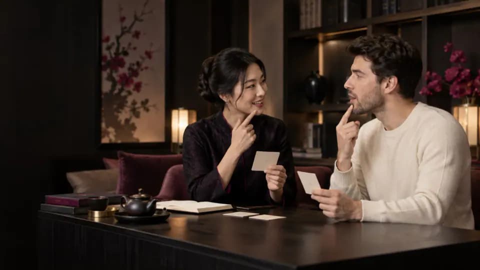 Formation – Chinois débutant A1-A2 : poser des bases qui servent vraiment – Présentation Adulte débutant travaillant les tons et la prononciation du mandarin avec une formatrice.