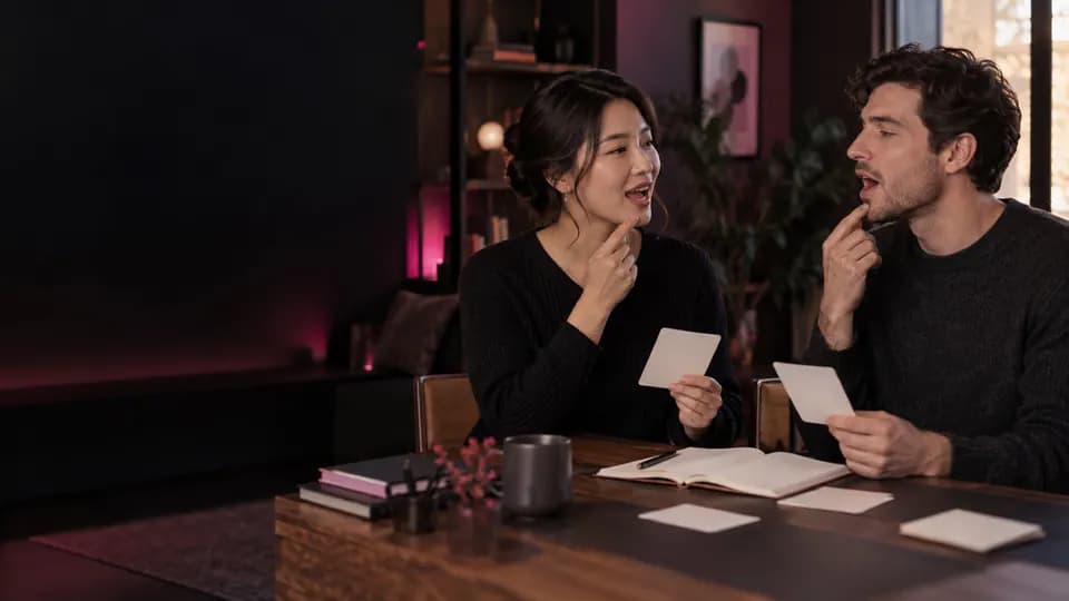 Formation – Japonais débutant : des premières phrases à une vraie autonomie – Présentation Adulte débutant travaillant les sons et les premiers kana avec une formatrice de japonais.