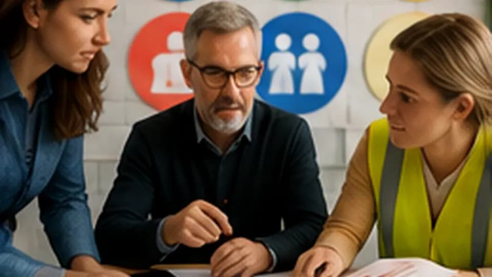 Formation – Formation CSE–SSCT pour agir utilement sur les risques professionnels – Présentation Professionnels réunis autour de documents de prévention des risques et d’équipements de sécurité.