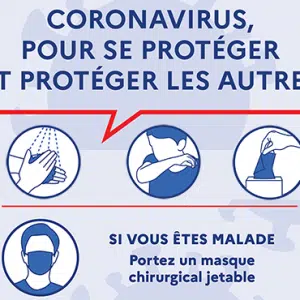 affiche pour se protéger coronavirus